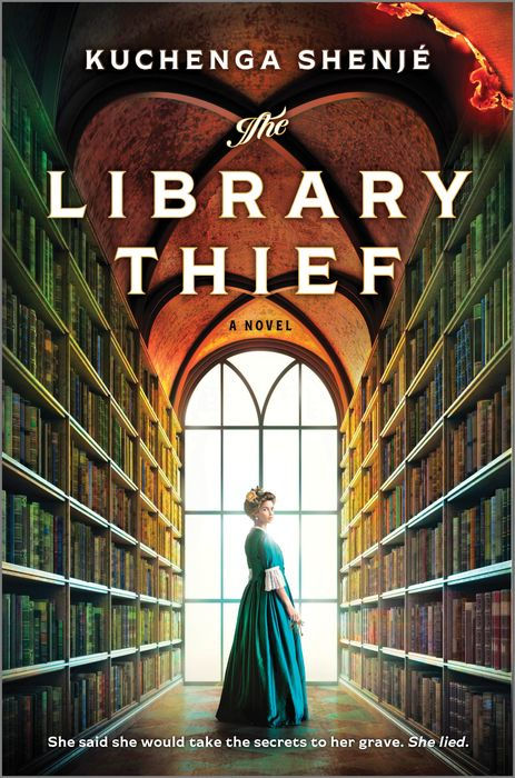 The Library Thief by Kuchenga Shenje. Has a white-passing girl standing in a schmancy British library